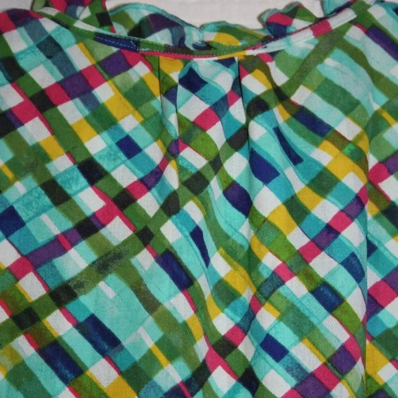 Zac and Rachel Flowy Sleeveless Top with Ruffles at Neckline Flutter Sleeves NWT - Picture 13 of 16